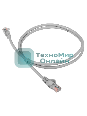 Патч-корд LANMASTER LSZH UTP cat.5e, 15 м, серый