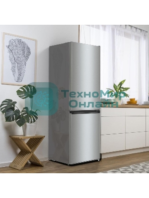 Холодильник Gorenje NRKE62XL серебристый металлик двухкамерный 203/99л морозилка снизу, No Frost
