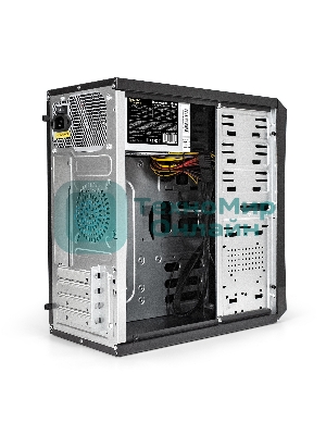 Компьютерный корпус Minitower ExeGate BA-203U-UNS500 (mATX, БП UNS500 с вент. 12см, 3хUSB+1хUSB 3.0, аудио, черный)