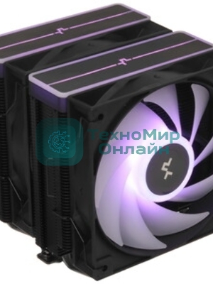 Кулер для процессора DEEPCOOL AG620 BK ARGB V2 черный 120мм алюминий+медь 1850rpm 29.4db 4-pin 260W 157мм