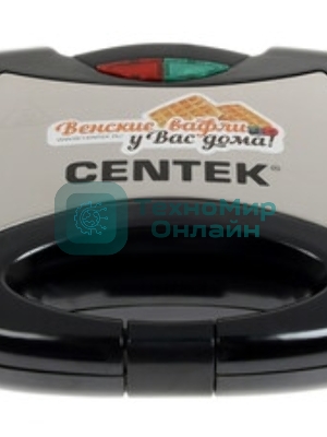 Вафельница Centek CT-1447,800 Вт. ВЕНСКИЕ ВАФЛИ анти пригарное покрытие, нагрев до 220 гр (в уп. 8 шт)