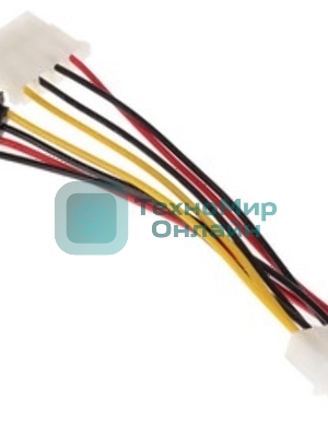 Кабель питания SATA Gembird/Cablexpert CC-SATA-PSY2, 15 см, molex 4pin/molex4pin+sata 15pin, на 2 устр.