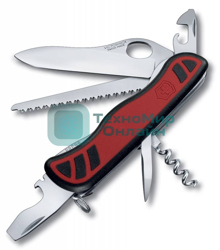 Нож перочинный Victorinox Forester M Grip (0.8361.MC) 111мм 12функций красный/черный