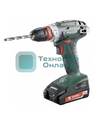 Дрель-шуруповерт Metabo BS 18 Quick 602217500, 18 В, 2 Ач, 48 Нм, щеточный