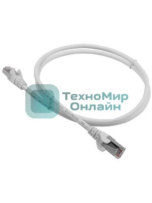 Патч-корд LANMASTER LSZH FTP кат.5e, 5.0 м, белый