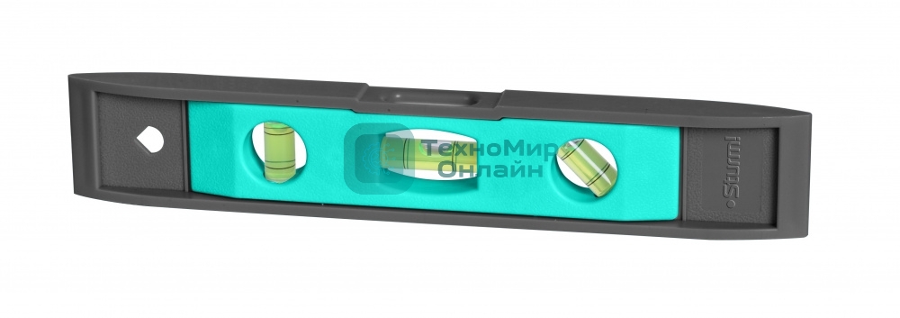  Уровень, 225 мм Sturm  2015-08-225, 3 глазка, пластмасс. 