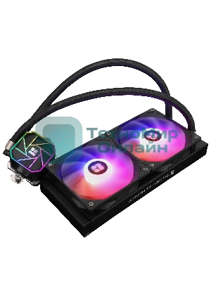 Система жидкостного охлаждения Thermalright Aqua Elite 240 V3 (240мм, Black, ARGB/ Fans: 2x120мм, 66.17CFM, 25.6dBA, 1500RPM/ Pump height 53mm, 23dBA, 3300RPM, Rad thickness 27mm/ S: 1700, 1200, 20XX, 115X, AM5, AM4)