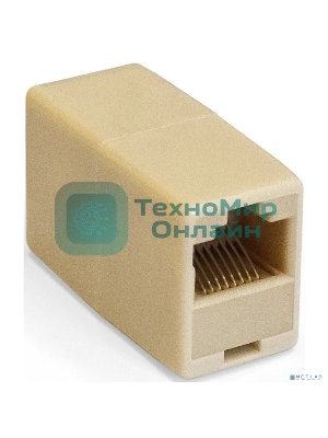 Модуль проходной ExeGate CP45-KJ-UC6 (RJ45-RJ45 формата Keystone Jack, Кат.6, неэкранированный)