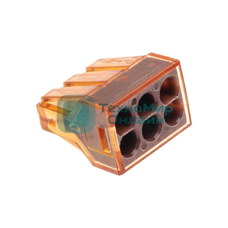 Экспресс-клемма Rexant СМК 773-606 с пастой, 6-проводная 0,75-4 мм² (блистер 5 шт/уп)