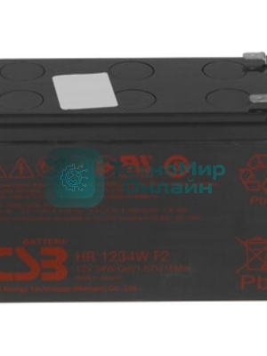 Батарея CSB HR 1234W (12V, 9Ah) клеммы F2