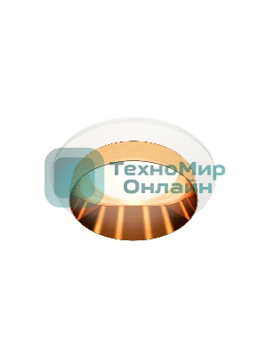 Комплект встраиваемого светильника Ambrella light XC6512024 SWH/PYG белый песок/золото желтое полированное MR16 GU5.3 (C6512, N6134)