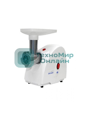 Мясорубка электрическая Аксион М32.01 белый, 1500 Вт, 1.7 кг/мин, защита от перегрузки, насадки - 4