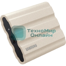 Внешний SSD Samsung T7 Shield, 1TB, USB 3.2 Gen 2 Type-C, R/W 1050/1000, бежевый