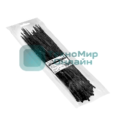 Стяжка (хомут) нейлоновая ExeGate CV66-500x4.8B EX293130RUS (нейлон 6.6, 500x4.8 мм, неоткрывающаяся, halogen free, -40°C - +85°C, черная, 100 шт)