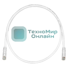 Кабель Патч-корд Panduit UTPSP5MY вилка RJ-45-вилка RJ-45 кат.6 5м белый ПВХ