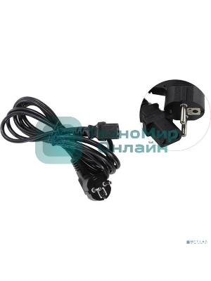 Кабель питания ExeGate Special PC-3S (Евровилка угловая Schuko->С13) 3*0.75, CCA, черный, 3м