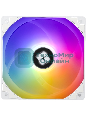 Кулер для корпуса Thermalright TL-C12CW-S (120x120x25мм, 4-pin PWM, ARGb, 66.17CFM, 25.6dBA, 1550RPM, белый)