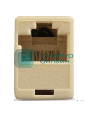 Модуль проходной ExeGate CP45-KJ-UC6 (RJ45-RJ45 формата Keystone Jack, Кат.6, неэкранированный)