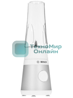 Блендер стационарный Bosch MMB2111T серебристый, 450 Вт, 1 скорость