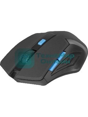 Мышь беспроводная Defender Accura MM-275 синий, 1600 dpi, радиоканал, USB, кнопки - 6