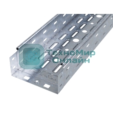 Лоток листовой перфорированный 150х100 L3000 сталь 0.7мм ДКС 35342