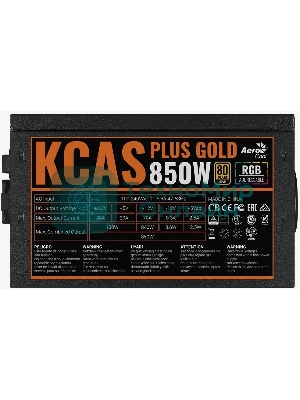 Блок питания Aerocool/Formula KCAS PLUS GOLD 850W (850W, ATX v2.4, APFC, Fan ARGB 12cm, 80+ Gold, Retail)