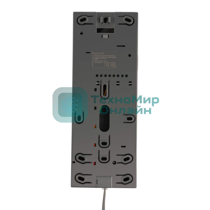Трубка домофона с индикатором и регулировкой звука Rexant RX-321 серая