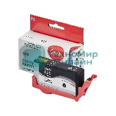 Картридж струйный Sakura CZ109AE (№655 Black) для HP, черный, 11 мл., 600 к.