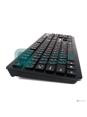 Комплект клавиатура+мышь Gembird KBS-9050 проводной, USB, 1000 DPI, чёрный