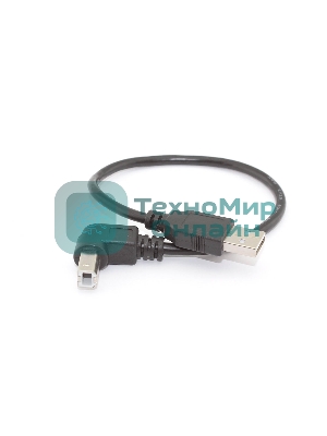 Кабель USB 2.0 на USB-B угол вниз 0,3 м