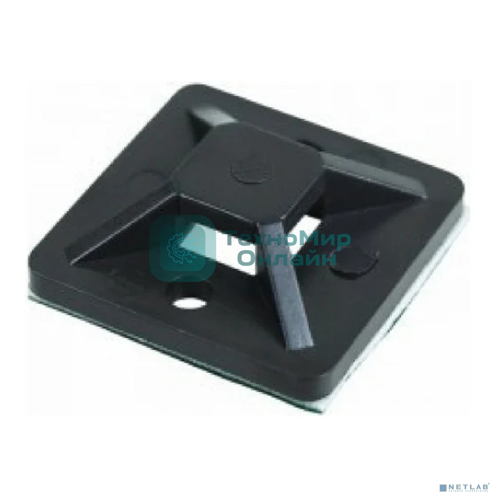 Площадка самоклеящаяся Rexant 25х25 мм, черная (100 шт/уп)