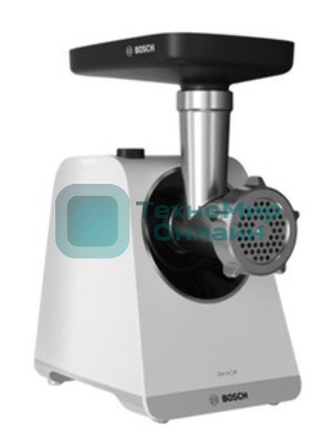 Мясорубка электрическая Bosch MFWS420W белый, 1900 Вт, 2.5 кг/мин, реверс, насадки - 3
