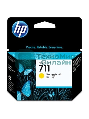 Картридж струйный HP №711 CZ132A желтый для HP DJ T120/T520 (29мл)