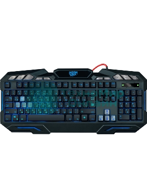 Клавиатура проводная Defender Doom Keeper GK-100DL RU, USB, черный