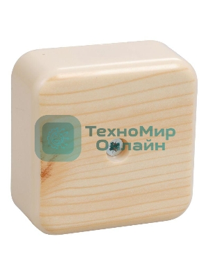 Коробка распаячная ОП 50х50х20 IP20 КМ41206-04 (4 клем. 3 кв.мм) сосна IEK UKO10-050-050-020-K34