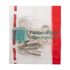 Наконечник медный луженый Rexant ТМЛ 25–8–7 (25мм² - Ø8мм) ГОСТ 7386-80 (в упак. 10 шт.)