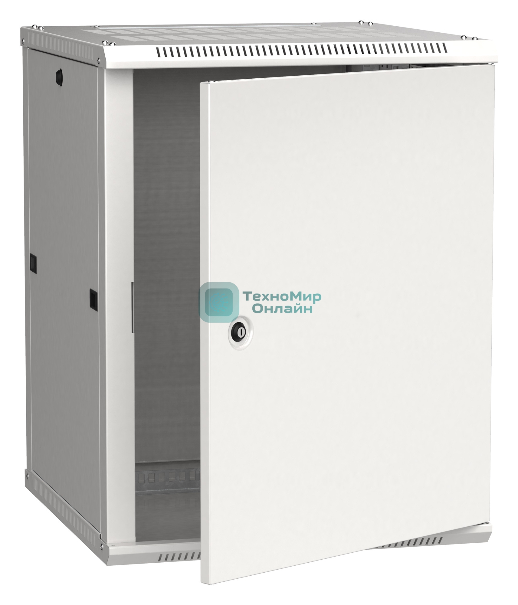 Шкаф монтажный ITK Linea W (LWR3-18U66-MF) 18U 600x600мм пер.дв.металл задн.дв.стал.лист 90кг серый 500мм 200град. 900мм 20