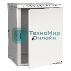 Шкаф монтажный ITK Linea W (LWR3-18U66-MF) 18U 600x600мм пер.дв.металл задн.дв.стал.лист 90кг серый 500мм 200град. 900мм 20