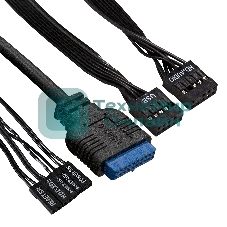 Компьютерный корпус Miditower ExeGate AA-440U-AA450 (ATX, AA450 8 см, 2*USB+1*USB 3.0, аудио, черный)