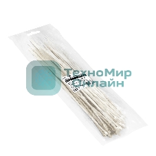 Стяжка (хомут) нейлоновая ExeGate EX293129RUS CV66-500x4.8W (нейлон 6.6, 500x4.8 мм, неоткрывающаяся, halogen free, -40°C - +85°C, белая, 100 шт)