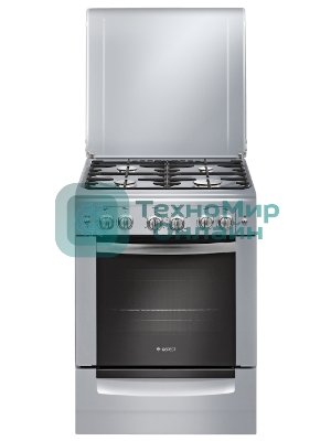 Плита газовая Gefest ПГ 6100-02 0068 серый, конфорок 4 шт, духовка 52 л, 60 см x 85 см x 60 см