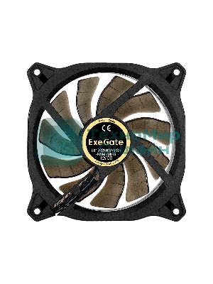 Вентилятор для корпуса ExeGate EX12025H3P4PSR-PWM.ARGb черный, 120 мм, 1800 об/мин, 26 дБ, 4 pin