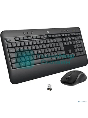 Комплект клавиатура+мышь беспроводной LOGITECH MK540 Advanced black (USB, 1000dpi) (920-008686)