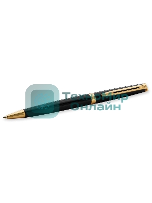 Ручка шариковая Waterman Hemisphere (CWS0920770) Matte Black GT M, синие чернила, подарочная коробка