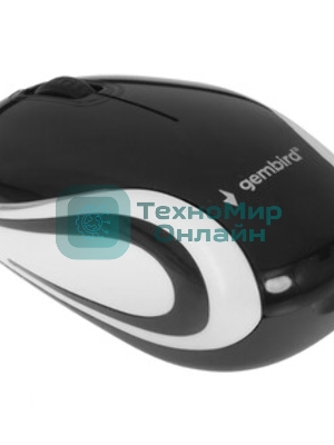 Мышь беспроводная Gembird MUSW-610 черный, 1200 dpi, радиоканал, USB, кнопки - 3