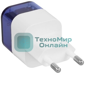 Сетевое зарядное устройство HOCO (6931474798381) C125Aaa Transparent Blue