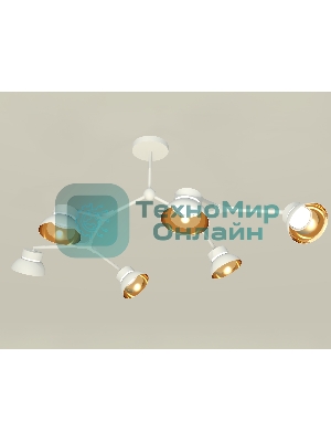 Светильник Ambrella light XB9055101/6 SWH/PYG/CL белый песок/золото желтое полированное/прозрачный GX53 (C9055, N8144)
