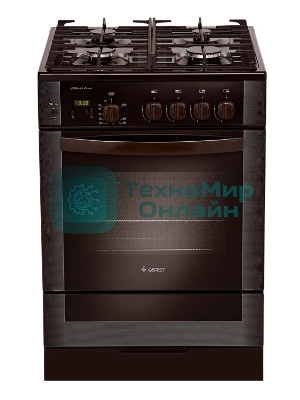 Плита газовая Gefest ПГ 6500-03 0045 коричневый, конфорок 4 шт, духовка 52 л, 60 см x 85 см x 60 см