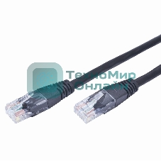 Патч-корд FTP Cablexpert cat.6, 1м, литой, многожильный, черный