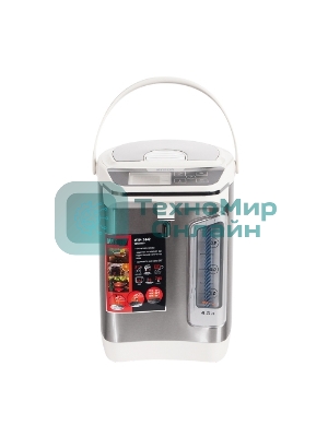 Термопот Mystery MTP-2442 4.5л. 700Вт серебристый/белый